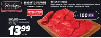 IGA STERLING SILVER FRESH BEEF FOR CHINESE FONDUE offer