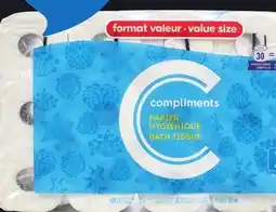 IGA COMPLIMENTS PAPER TOWEL OR BATHROOM TISSUE offer