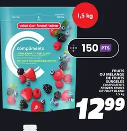 IGA COMPLIMENTS FROZEN FRUITS OR FRUIT BLEND offer