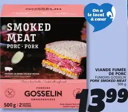 IGA FUMOIRS GOSSELIN PORK SMOKED MEAT offer