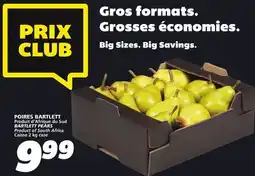 IGA BARTLETT PEARS offer