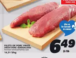 IGA FRESH PORK TENDERLOINS offer