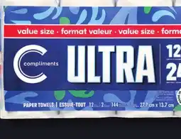 IGA COMPLIMENTS PAPER TOWEL offer
