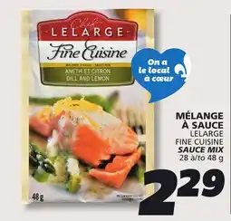 IGA LELARGE FINE CUISINE SAUCE MIX offer
