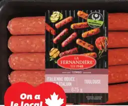 IGA LA FERNANDIÈRE FRESH SAUSAGE COMBO OR BREAKFAST SAUSAGES offer