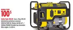 Canadian Tire Champion 1200W/1500W Portable Gas Generator offer