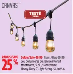 Canadian Tire Montmarte Heavy-Duty 9´ Light String offer