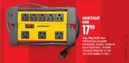 Canadian Tire Mastercraft 8-Outlet Contractor Power Bar 6´ cord and circuit breaker offer