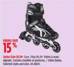 Canadian Tire Ultra Wheels Inline Skates offer