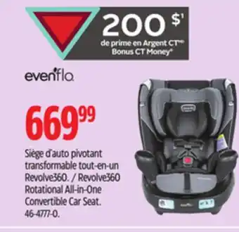 Canadian Tire Revolve360 Rotational All-in-One Convertible Car Seat offer