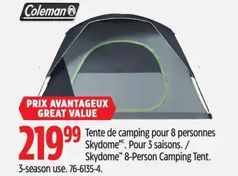 Canadian Tire Coleman Skydome 8-Person Camping S offer