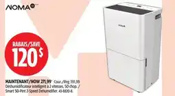 Canadian Tire Noma Smart 50-Pint 2-Speed Dehumidifier offer