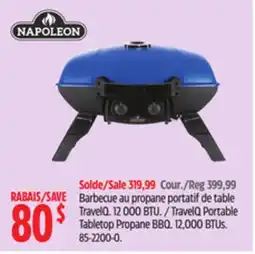 Canadian Tire TravelQ Portable Tabletop Propane BBQ offer