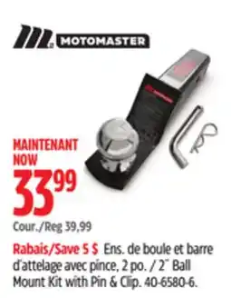 Canadian Tire MotoMaster 2 Trailer & Towing Ball Mount Kit offer
