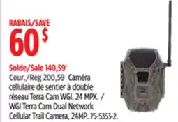 Canadian Tire Wildgame Innovations WGI Terra Cam Dual Network Cellular Trail Camera offer