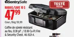 Canadian Tire SentrySafe 0.18 Cu-Ft Fire & Security Chest offer