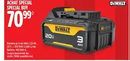 Canadian Tire DEWALT 20V MAX 3.0Ah Li-Ion Battery offer