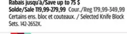 Canadian Tire Selected Knife Block Sets offer