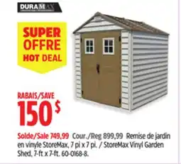 Canadian Tire StoreMax Vinyl Garden Shed offer