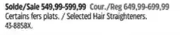 Canadian Tire Selected Hair Straighteners offer