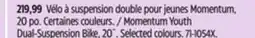 Canadian Tire Momentum Youth Dual-Suspension Bike, 20˝ offer