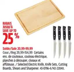 Canadian Tire Hamilton Beach Selected Electric Knife, Knife Sets, Cutting Boards, Shears and Sharpener offer