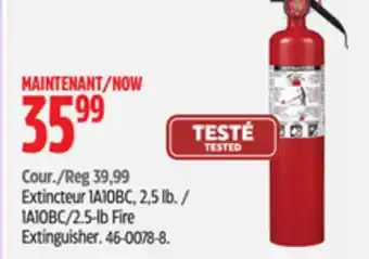 Canadian Tire Garrison 2.5-lb Fire Extinguisher offer