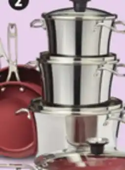 Canadian Tire Paderno 10-Pc Stainless-Steel Stacking Cookset offer