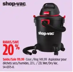 Canadian Tire Shop-Vac 22L Wet/Dry Vac offer