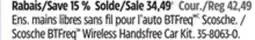 Canadian Tire Scosche BTFreq Wireless Handsfree Car Kit offer