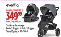 Canadian Tire Evenflo Folio 3 Jogger Travel System offer