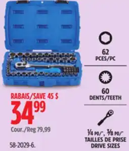 Canadian Tire Mastercraft ¼, ⅜ DRIVE SIZES offer