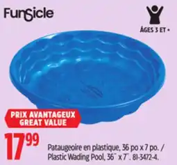Canadian Tire Plastic Wading Pool, 36˝ x 7˝ offer