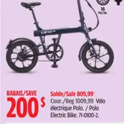 Canadian Tire iZip Polo Electric Bike offer
