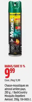 Canadian Tire Muskol BackCountry Mosquito Repellent Aerosol offer