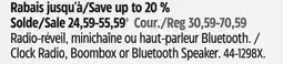 Canadian Tire Westclox Clock Radio, Boombox or Bluetooth Speaker offer
