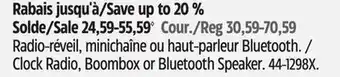 Canadian Tire Westclox Clock Radio, Boombox or Bluetooth Speaker offer