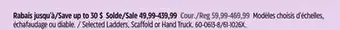 Canadian Tire Harper Selected Ladders, Scaffold or Hand Truck offer
