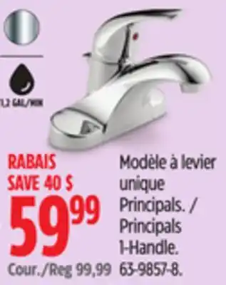 Canadian Tire Principals 1-Handle offer
