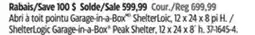 Canadian Tire ShelterLogic Garage-in-a-Box Peak Shelter offer
