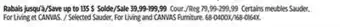 Canadian Tire Selected Sauder, For Living and CANVAS Furniture offer