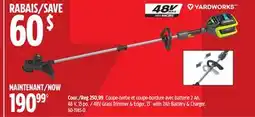 Canadian Tire Yardworks 48V Grass Trimmer & Edger offer