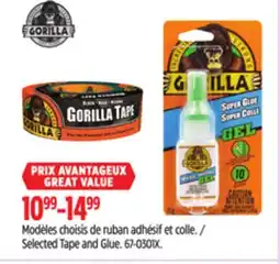 Canadian Tire Selected Tape and Glue offer