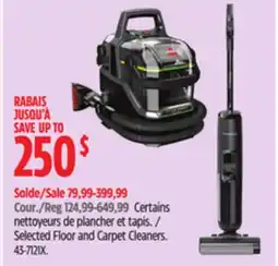 Canadian Tire Selected Floor and Carpet Cleaners offer