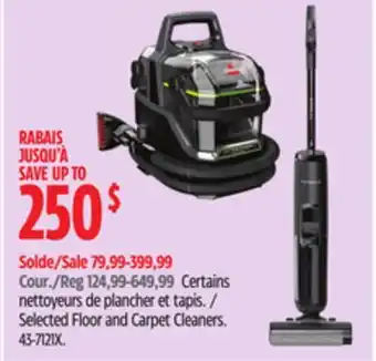 Canadian Tire Selected Floor and Carpet Cleaners offer