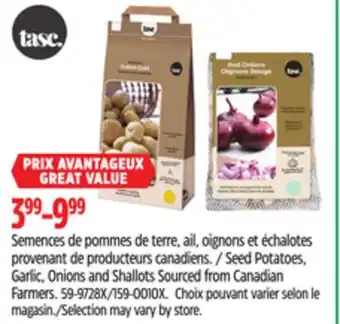 Canadian Tire Seed Potatoes, Garlic, Onions and Shallots Sourced from Canadian Farmers offer