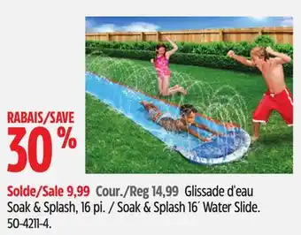 Canadian Tire Inflatable Soak & Splash 16 Water Slide offer