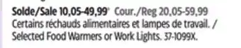 Canadian Tire AutoTrends Selected Food Warmers or Work Lights offer