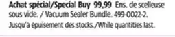 Canadian Tire Vacuum Sealer Bundle offer