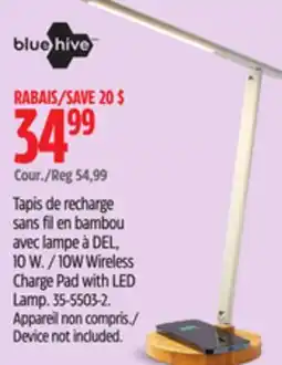 Canadian Tire 0W Wireless Charge Pad with LED Lamp offer